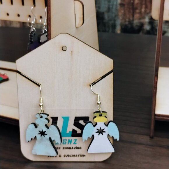 Angel Dangle Earrings - Picture 3 of 4